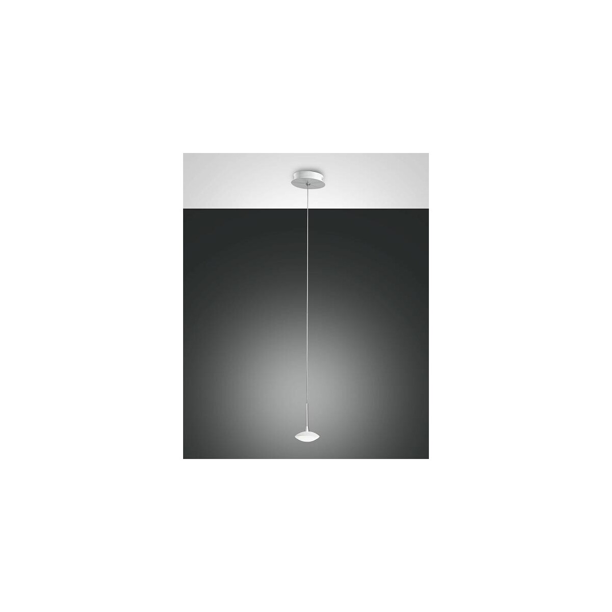 Fabas Luce Hale Pendelleuchte LED 2x8W Metall- und Methacrylat Weiss
