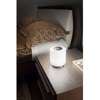 Fabas Luce Simi Tischleuchte LED 1x8W Metall und geblasenes 