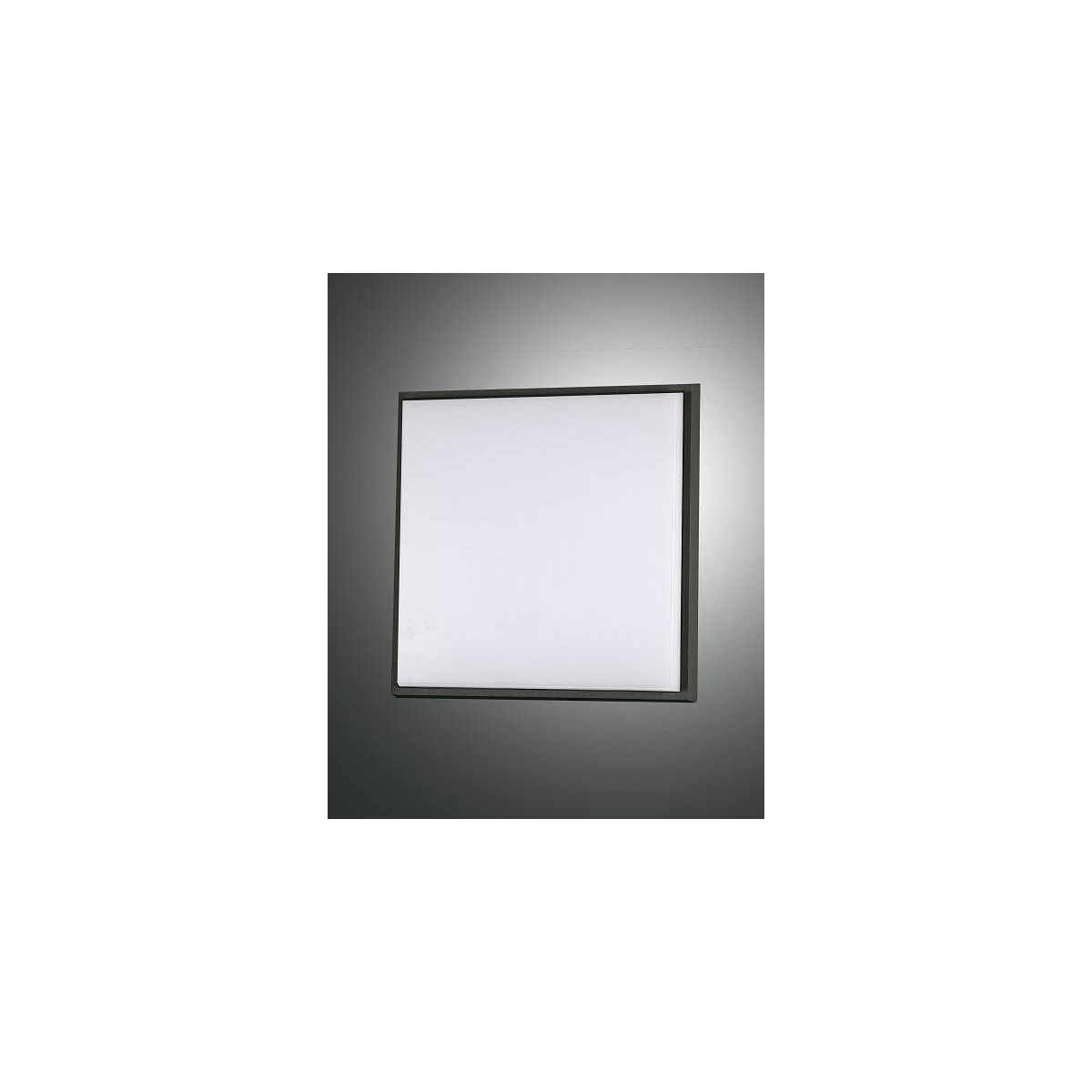 Fabas Luce Desdy Deckenleuchte LED 23W Aluminium und Polycarbonat Schwarz