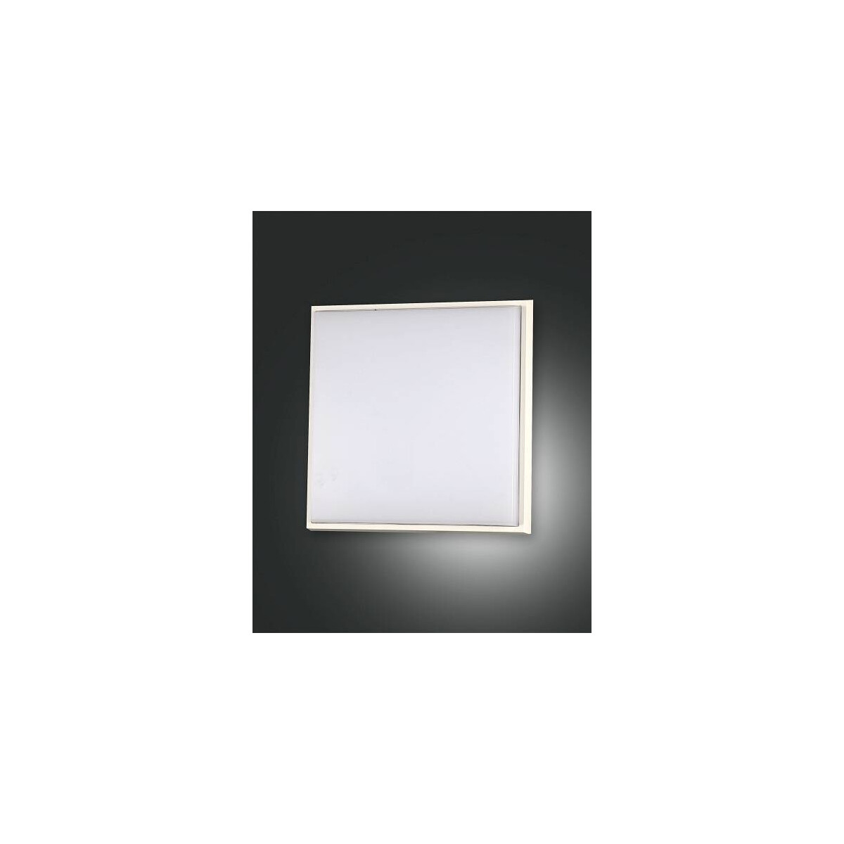 Fabas Luce Desdy Deckenleuchte LED 23W Aluminium und Polycarbonat Weiss