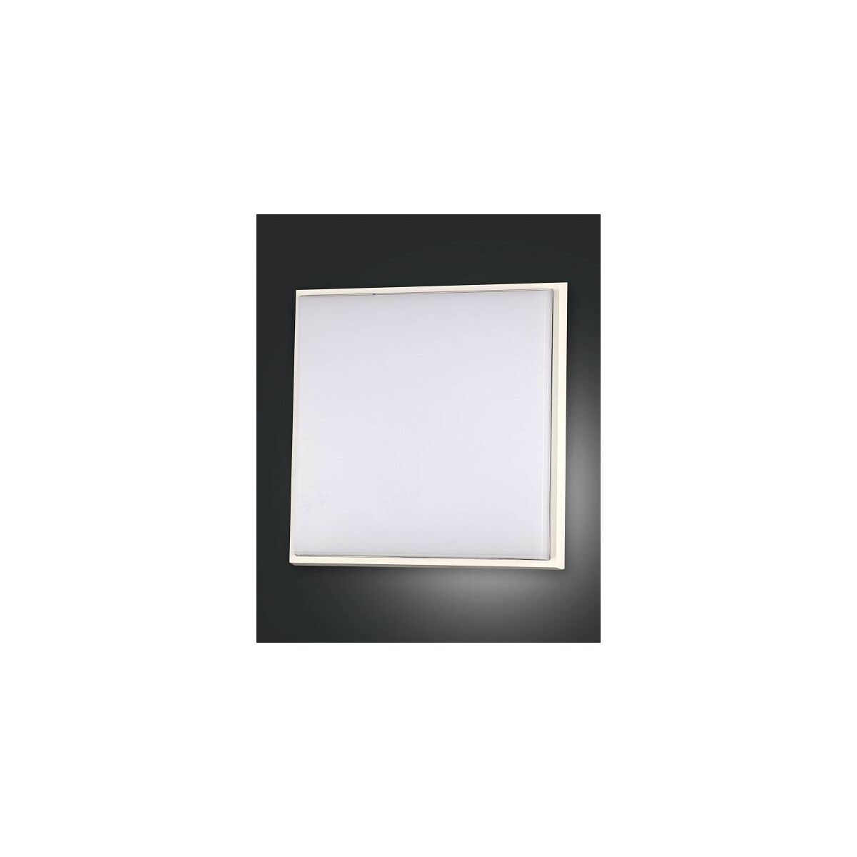 Fabas Luce Desdy Deckenleuchte LED 30W Aluminium und Polycarbonat Weiss