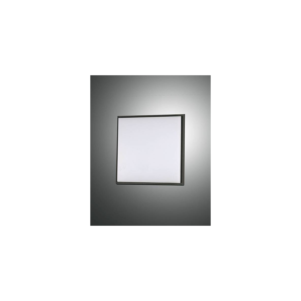 Fabas Luce Desdy Deckenleuchte LED 10W Aluminium und Polycarbonat Schwarz