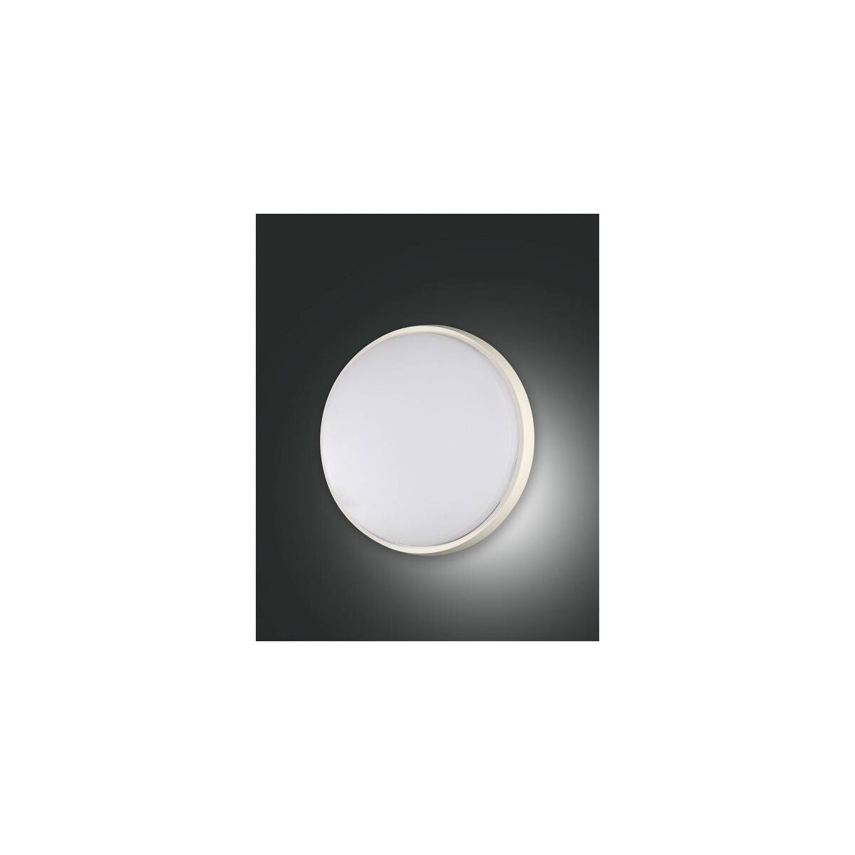 Fabas Luce Olly Deckenleuchte LED 23W Aluminium und Polycarbonat Weiss