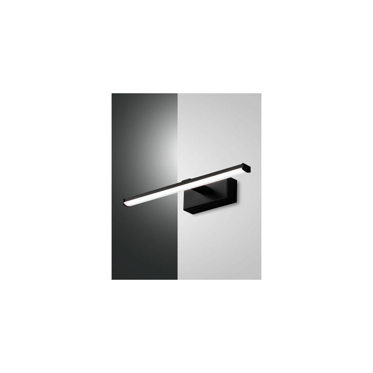 Fabas Luce Nala Wandleuchte LED 1x6W Metall- und Methacrylat Schwarz