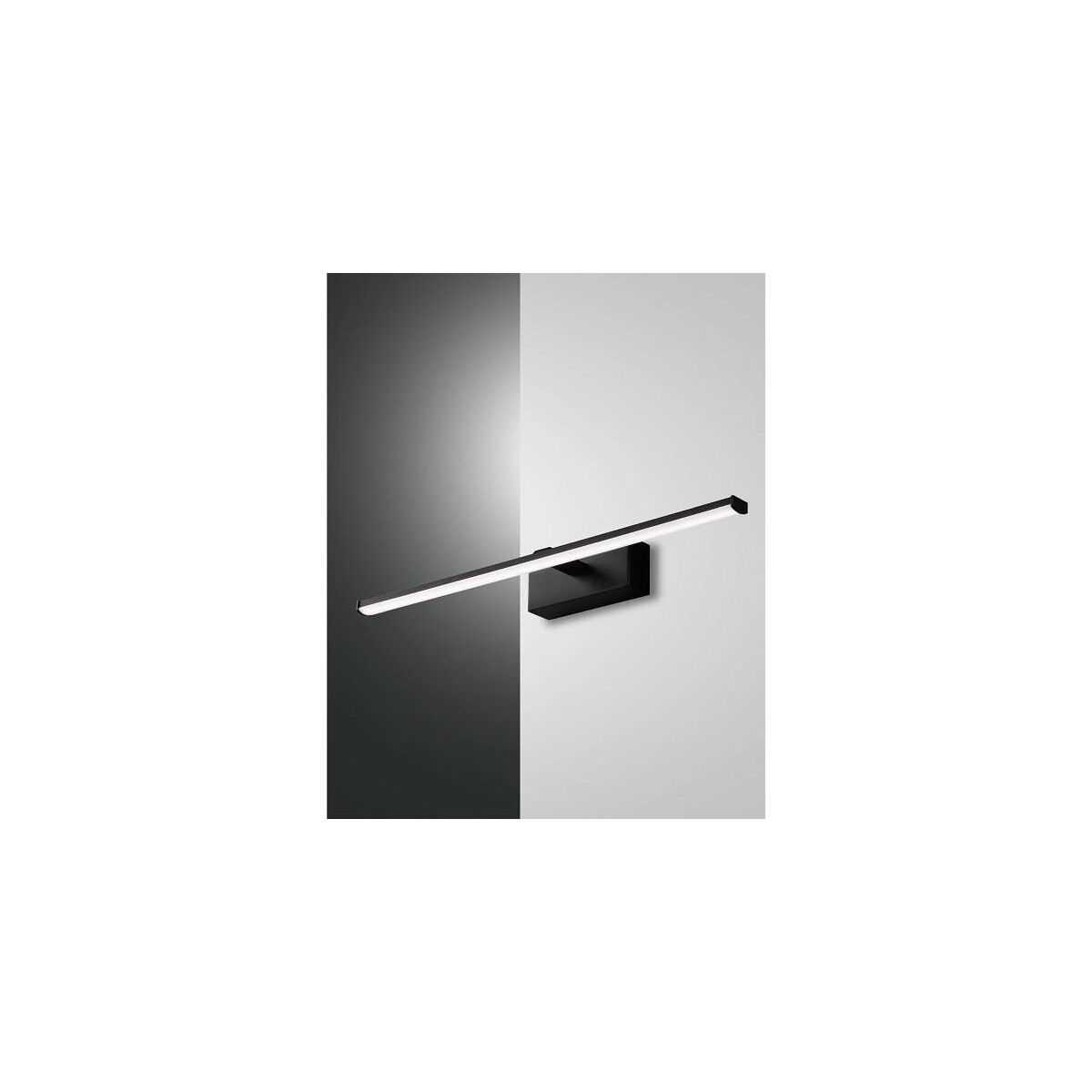 Fabas Luce Nala Wandleuchte LED 1x 10W Metall- und Methacrylat Schwarz
