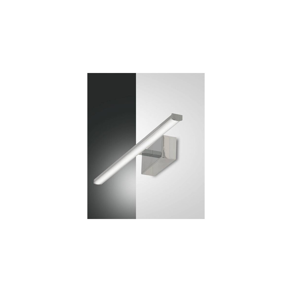Fabas Luce Nala Wandleuchte LED 1x 10W Metall- und Methacrylat Verchromt