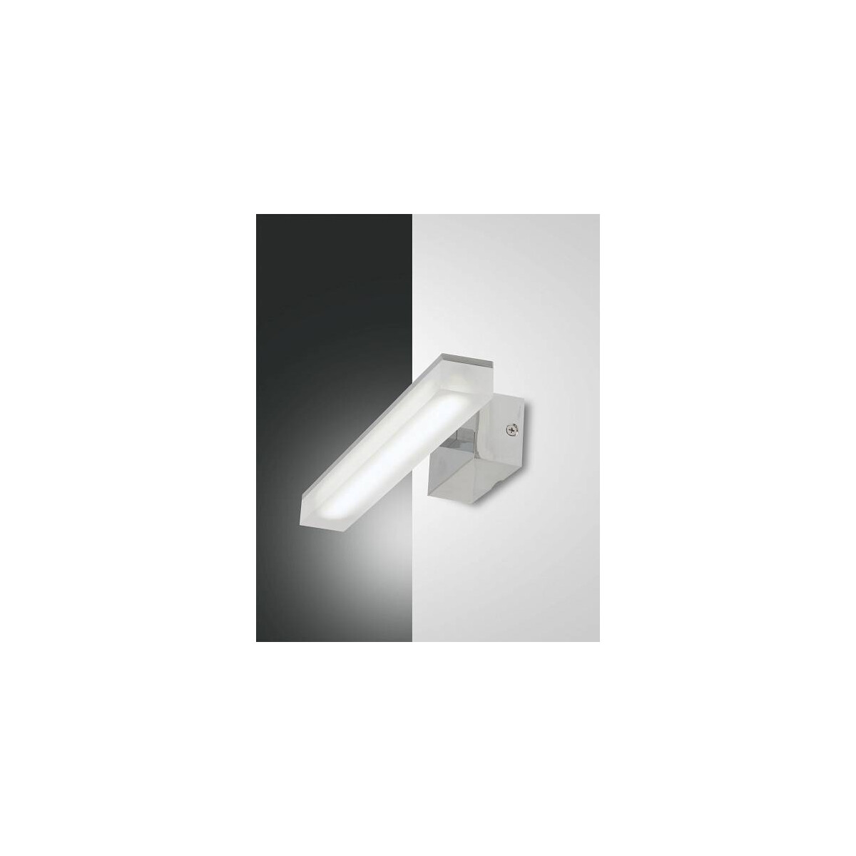 Fabas Luce Saura Wandleuchte LED 1x5W Metall- und Methacrylat Verchromt
