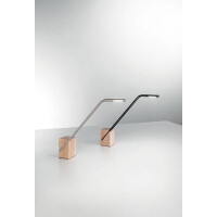 Fabas Luce Viktor Tischleuchte LED 1x7W Metall und Holz Nick