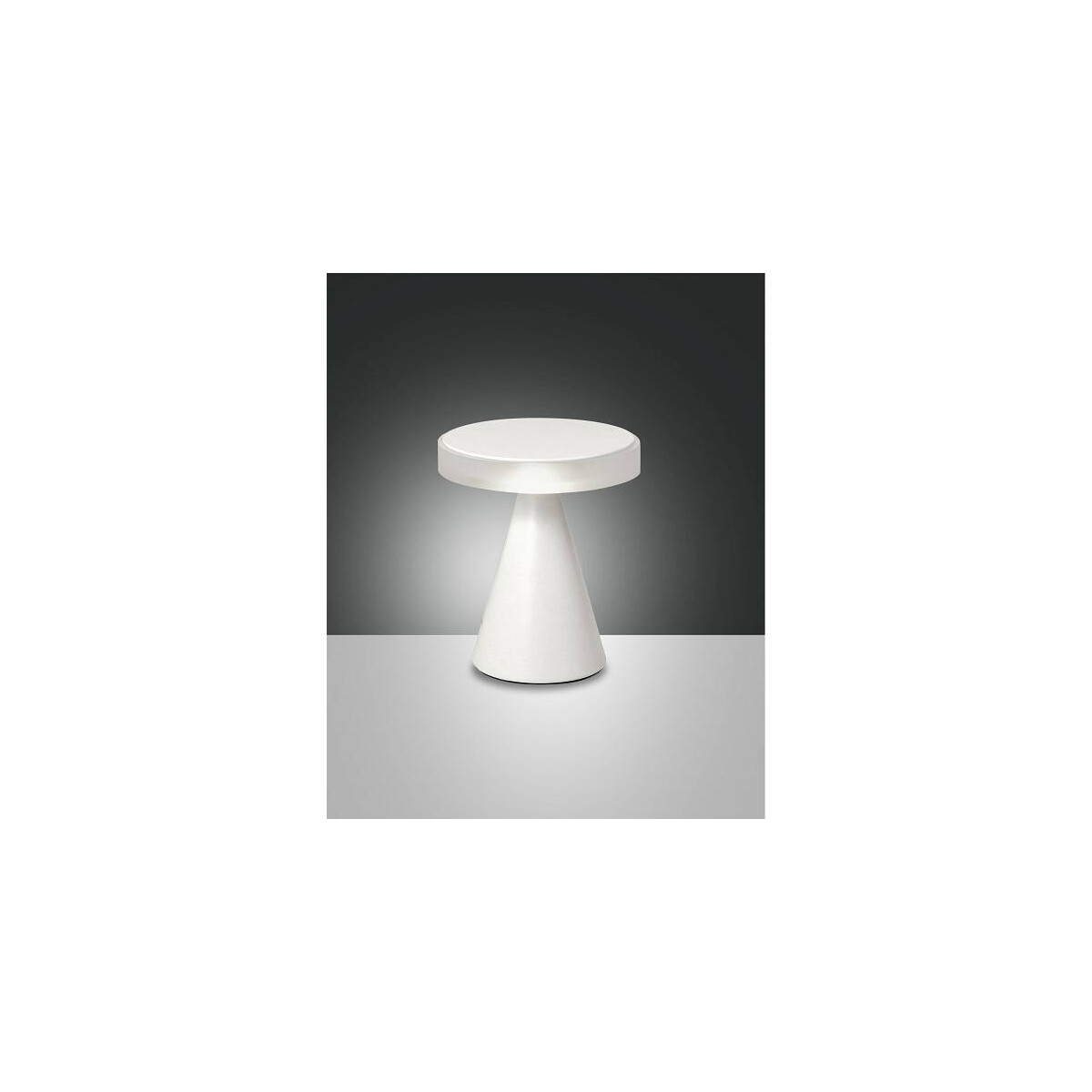 Fabas Luce Neutra Tischleuchte LED 1x8W Metall- und Methacrylat Weiss