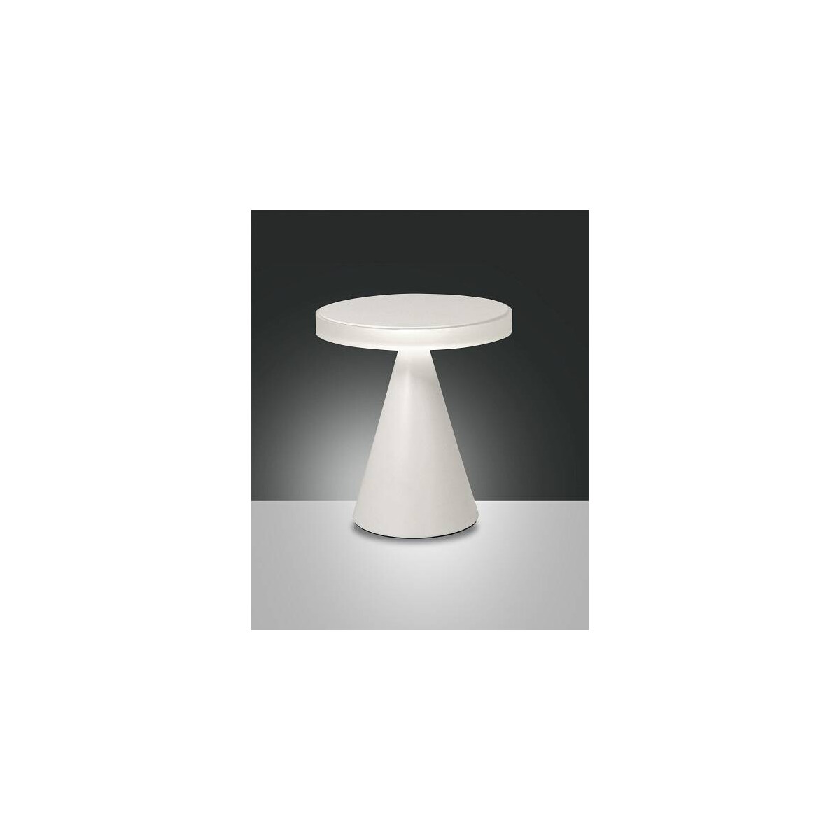 Fabas Luce Neutra Tischleuchte LED 1x12W Metall- und Methacrylat Weiss