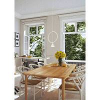 Fabas Luce Sirio Pendelleuchte LED 1x8W Metall- und Methacry