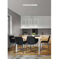 Fabas Luce Sirio Pendelleuchte LED 3x8W Metall Weiss 2