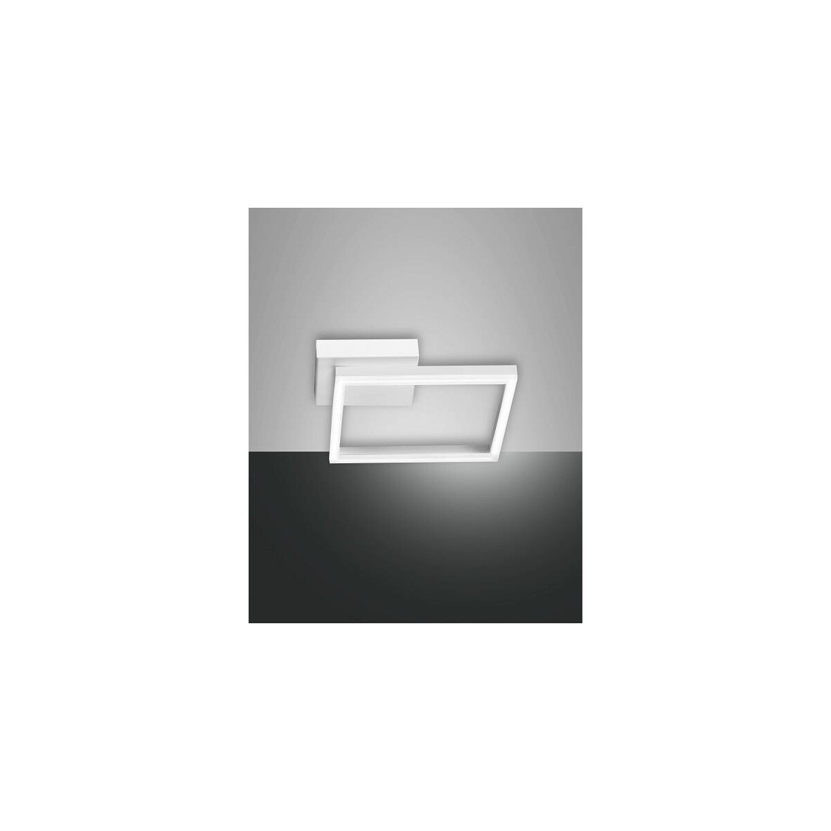 Fabas Luce Bard Wandleuchte inkl. Smartluce LED 1x22W Metall- und Methacrylat Weiss