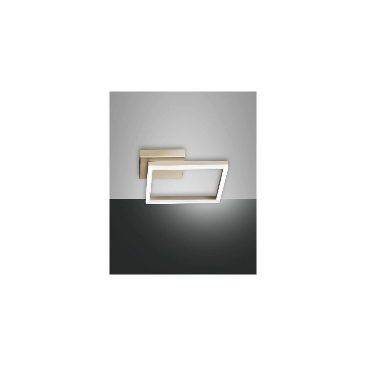 Fabas Luce Bard Wandleuchte inkl. Smartluce LED 1x22W Metall- und Methacrylat Gold edelmatt