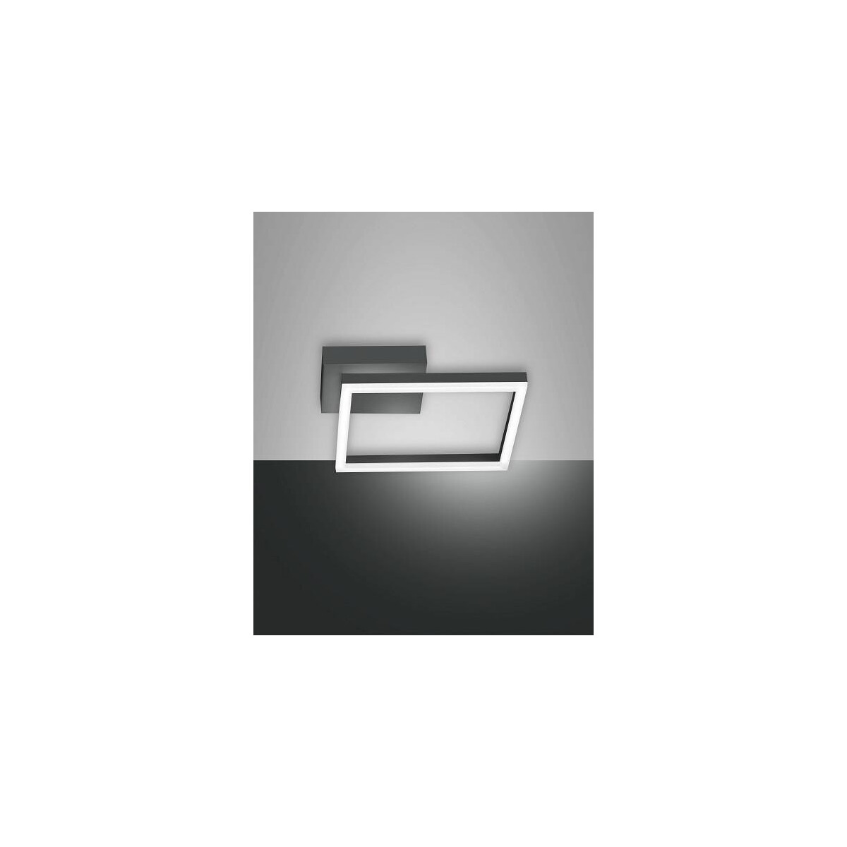 Fabas Luce Bard Wandleuchte LED 1x22W Metall- und Methacrylat Anthrazit
