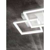 Fabas Luce Bard Wandleuchte inkl. Smartluce LED 1x39W Metall