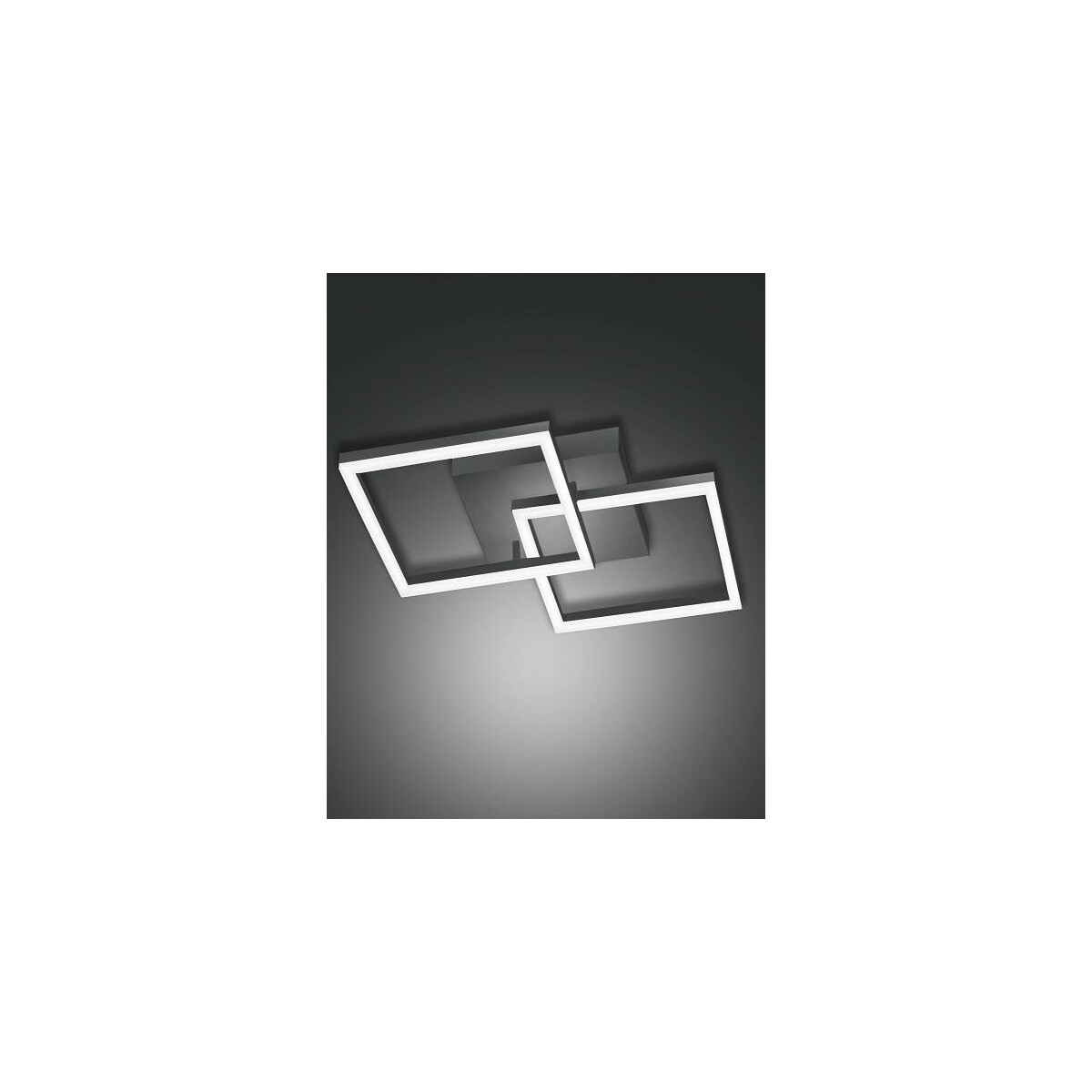 Fabas Luce Bard Wandleuchte LED 1x39W Metall- und Methacrylat Anthrazit