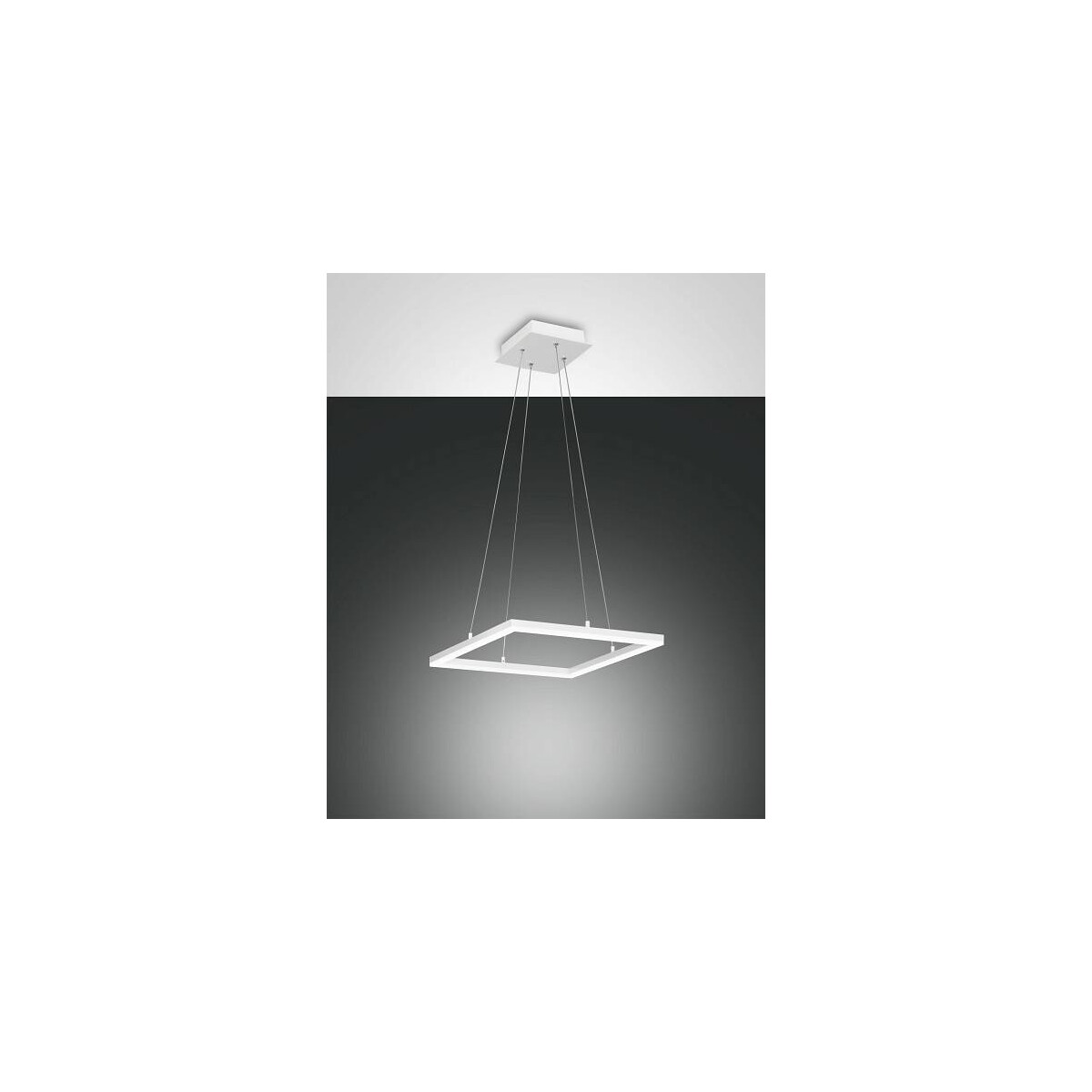 Fabas Luce Bard Pendelleuchte inkl. Smartluce LED 1x39W Metall- und Methacrylat Weiss