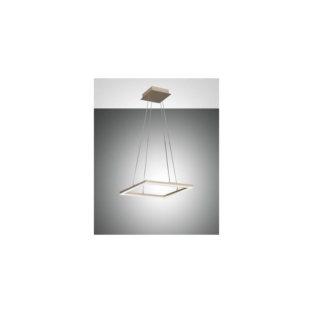 Fabas Luce Bard Pendelleuchte inkl. Smartluce LED 1x39W Metall- und Methacrylat Gold edelmatt