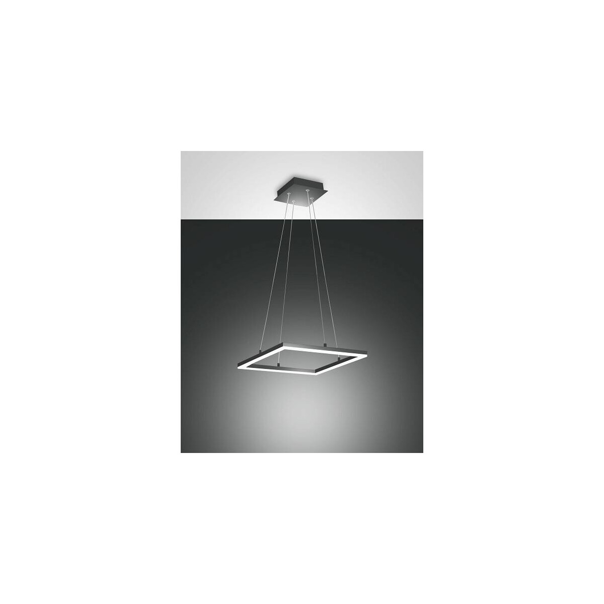 Fabas Luce Bard Pendelleuchte LED 1x39W Metall- und Methacrylat Anthrazit