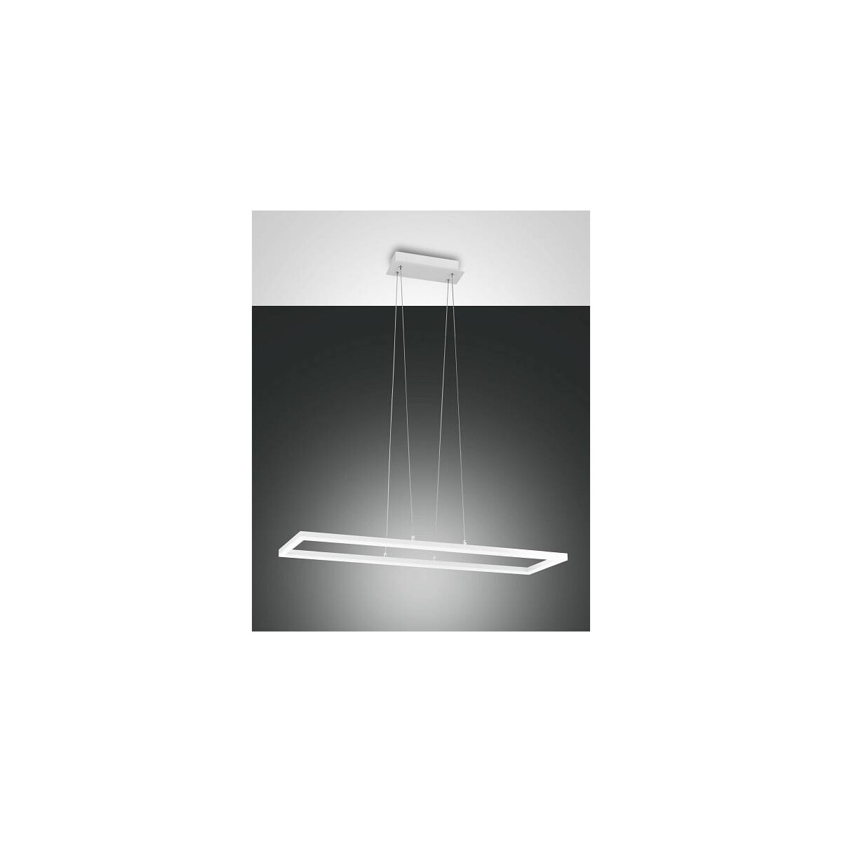 Fabas Luce Bard Pendelleuchte 4000K LED 1x52W Metall- und Methacrylat weiß