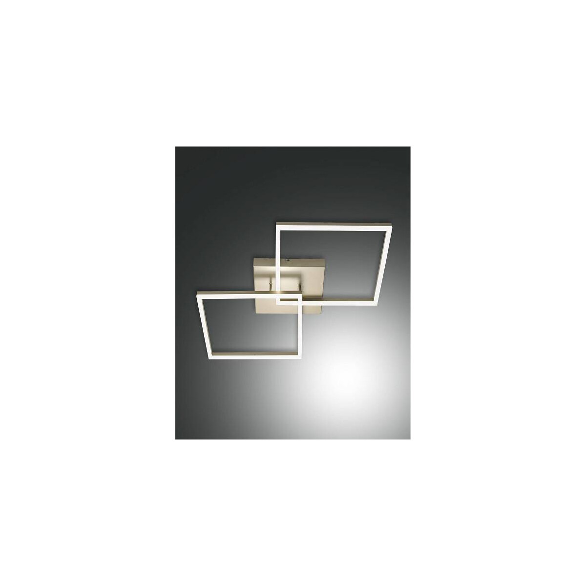 Fabas Luce Bard Deckenleuchte inkl. Smartluce LED 1x52W Metall- und Methacrylat Gold edelmatt