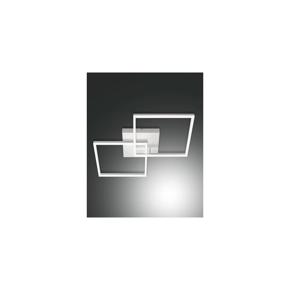 Fabas Luce Bard Deckenleuchte 4000K LED 1x52W Metall- und Methacrylat weiß inkl. Smartluce