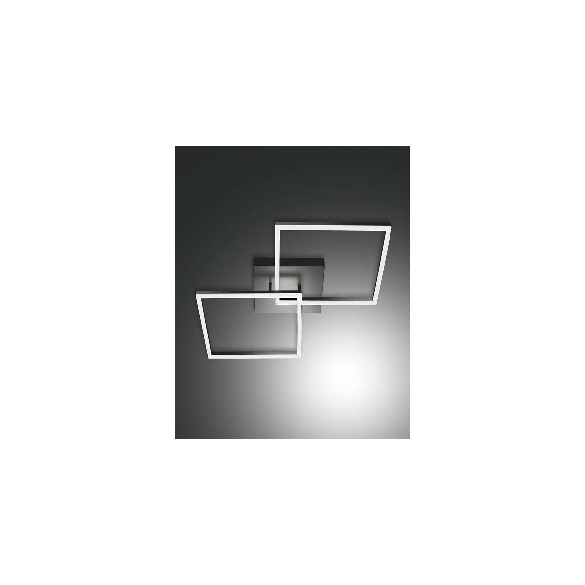 Fabas Luce Bard Deckenleuchte 4000K LED 1x52W Metall- und Methacrylat anthrazit inkl. Smartluce