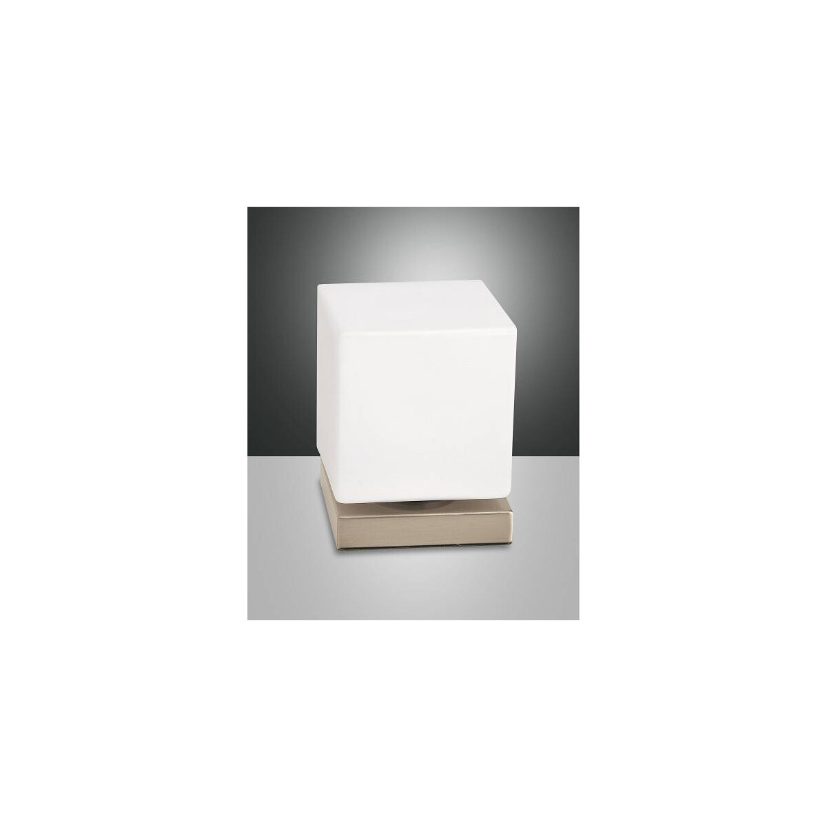 Fabas Luce Brenta Tischleuchte LED 1x6W Metall und geblasenes Glas Gold edelmatt