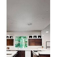 Fabas Luce Isabella Pendelleuchte LED 4x8W Metall- und Metha