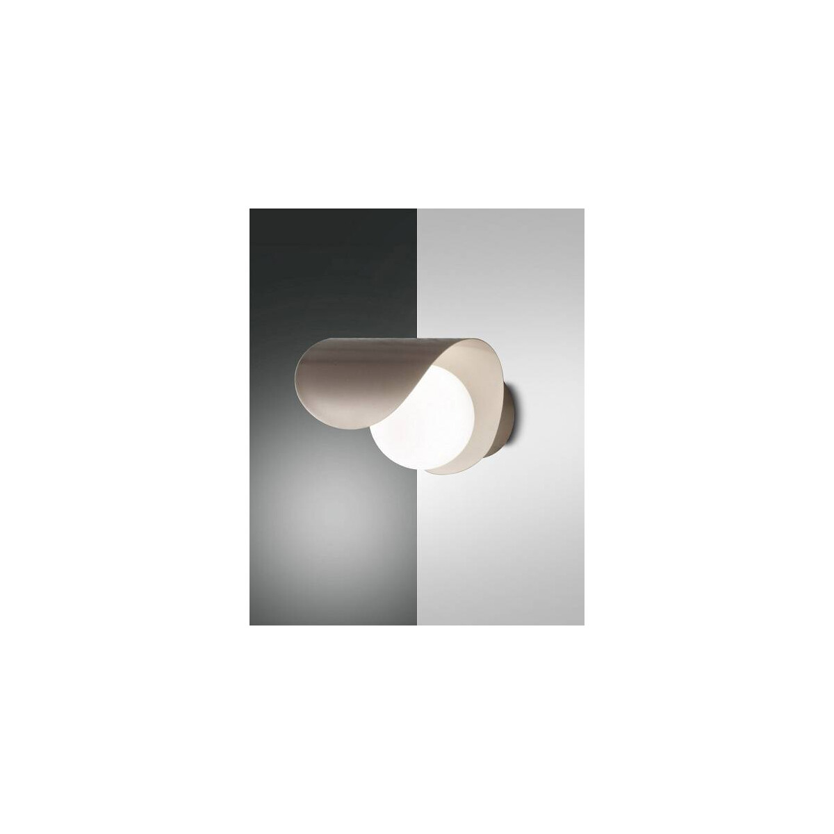 Fabas Luce Adria Wandleuchte LED 1x6W Metall und geblasenes Glas Gold edelmatt