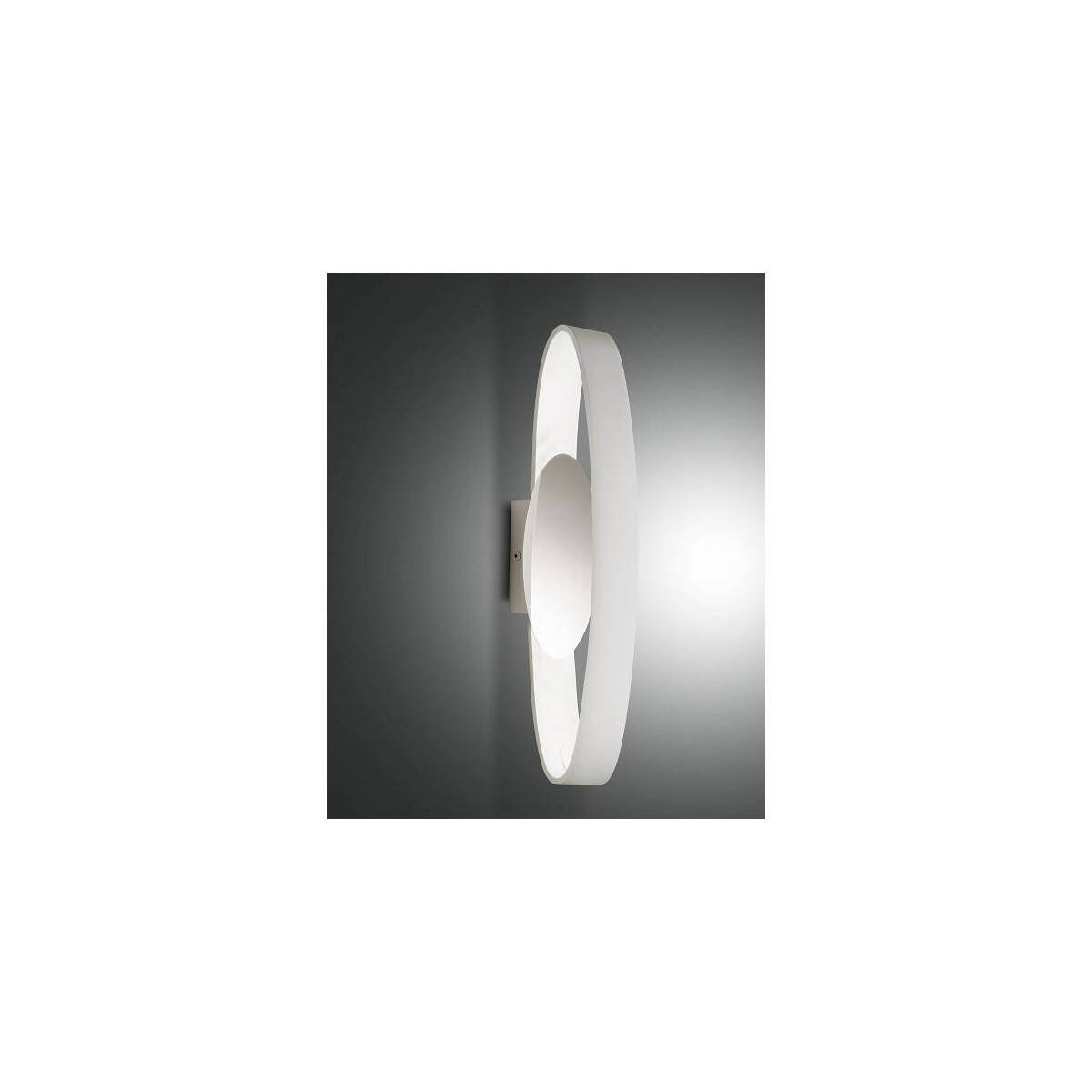 Fabas Luce Gaby Wandleuchte LED 1x 11W Metall Weiss