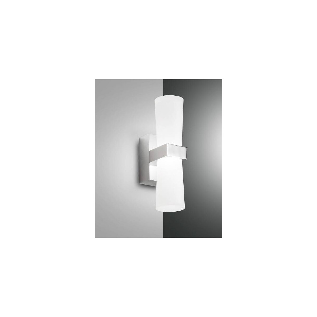 Fabas Luce Iglesias Wandleuchte LED 1x8W Metall- und Methacrylat Verchromt