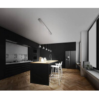 Fabas Luce Delta Pendelleuchte LED 5x8W Metall Aluminium sat