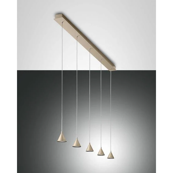 Fabas Luce Delta Pendelleuchte LED 5x8W gallery