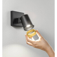 Fabas Luce Modo Spot GU10 1x35W Aluminiumdruckguss Schwarz 3