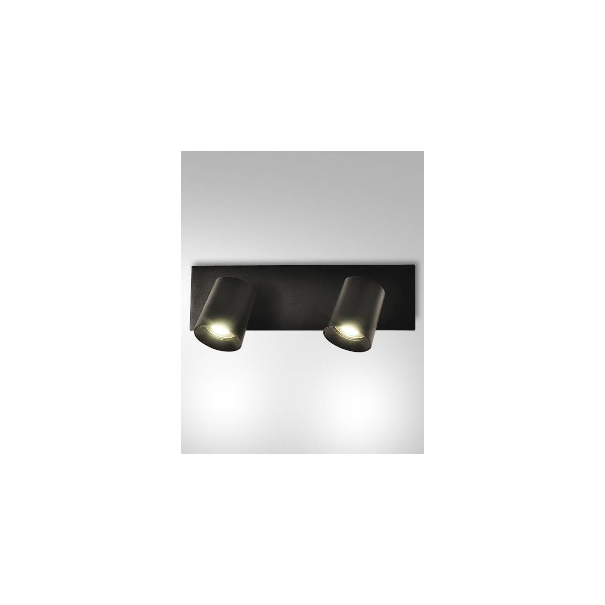 Fabas Luce Modo Spot GU10 2X35W Aluminiumdruckguss Schwarz