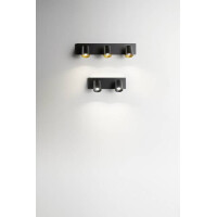 Fabas Luce Modo Spot GU10 2X35W Aluminiumdruckguss Schwarz 4