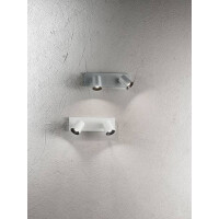 Fabas Luce Modo Spot GU10 2X35W Metall Aluminium gebuerstet 