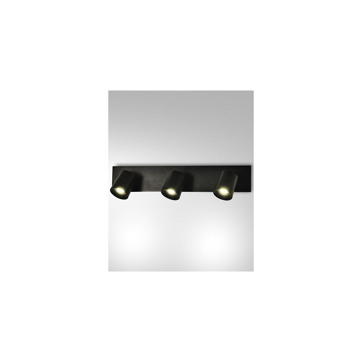Fabas Luce Modo Spot GU10 3X35W Aluminiumdruckguss Schwarz