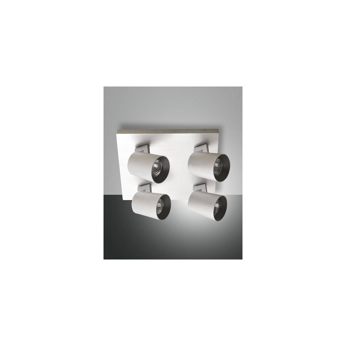 Fabas Luce Modo Spot GU10 4X35W Metall Aluminium gebuerstet