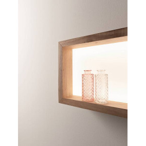 Fabas Luce Window Wandleuchte LED 1x35W Metall und Holz mit 