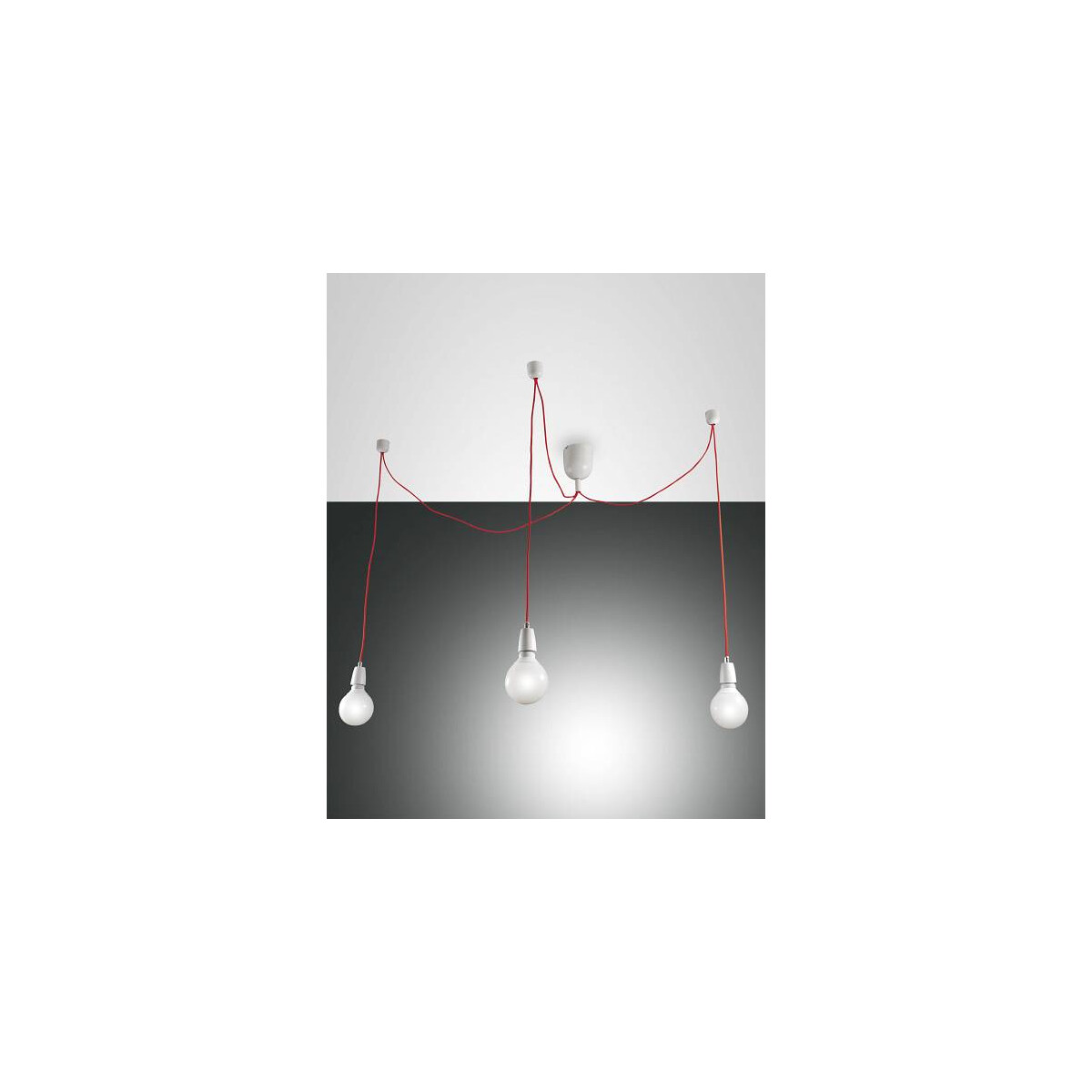 Fabas Luce Blog Pendelleuchte E27 3X60W Metall Weiss