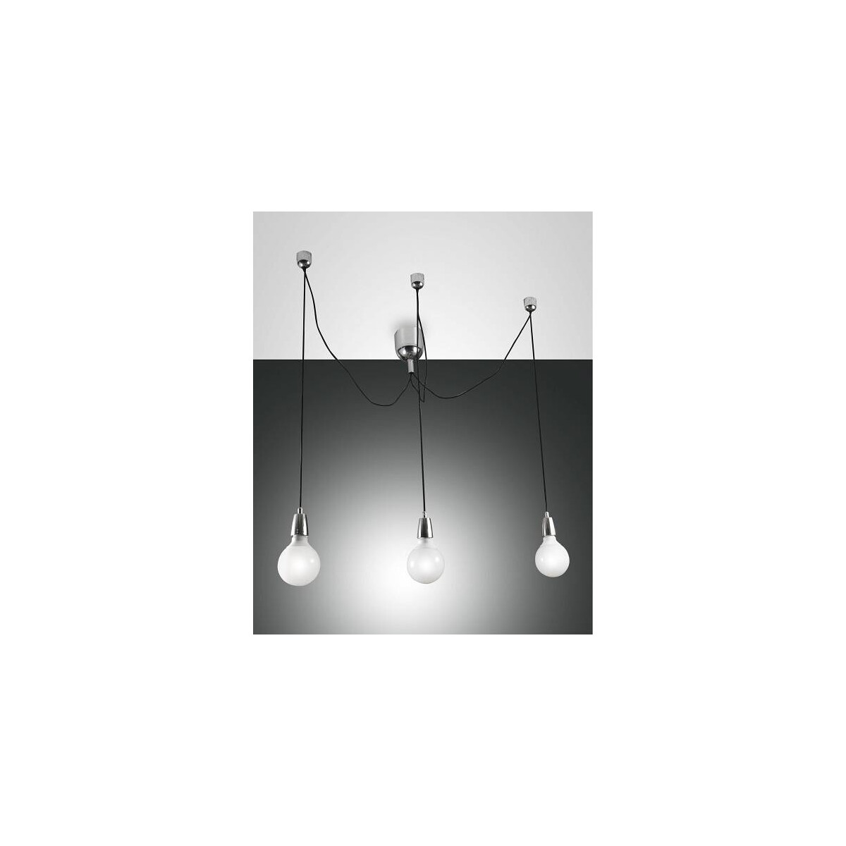 Fabas Luce Blog Pendelleuchte E27 3X60W Metall Verchromt