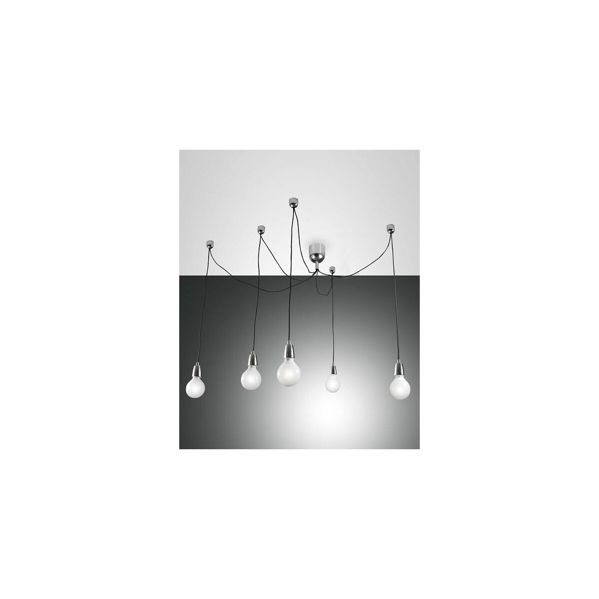 Fabas Luce Blog Pendelleuchte E27 5X60W Metall Verchromt
