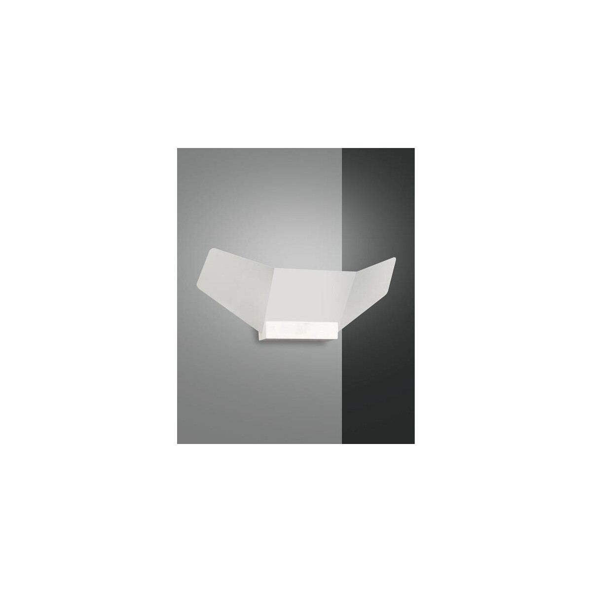 Fabas Luce Safi Wandleuchte LED 1x15W Metall und Holz Weiss