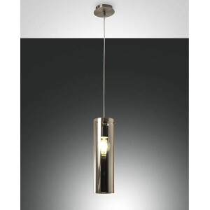 Fabas Luce Sintesi Pendelleuchte E27 1X60W Metall und Borsil