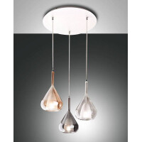 Fabas Luce Lila Pendelleuchte E27 3X40W  gallery
