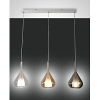 Fabas Luce Lila Pendelleuchte E27 3X40W  gallery