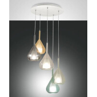 Fabas Luce Lila Pendelleuchte E27 5x40W  gallery